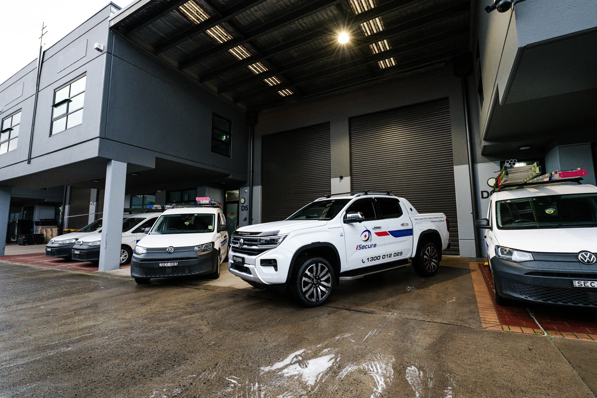 The iSecure fleet and headquarters at Kingsgrove